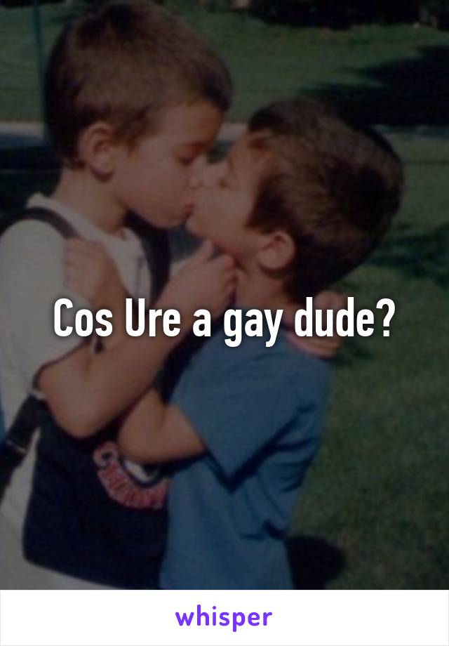 Cos Ure a gay dude?