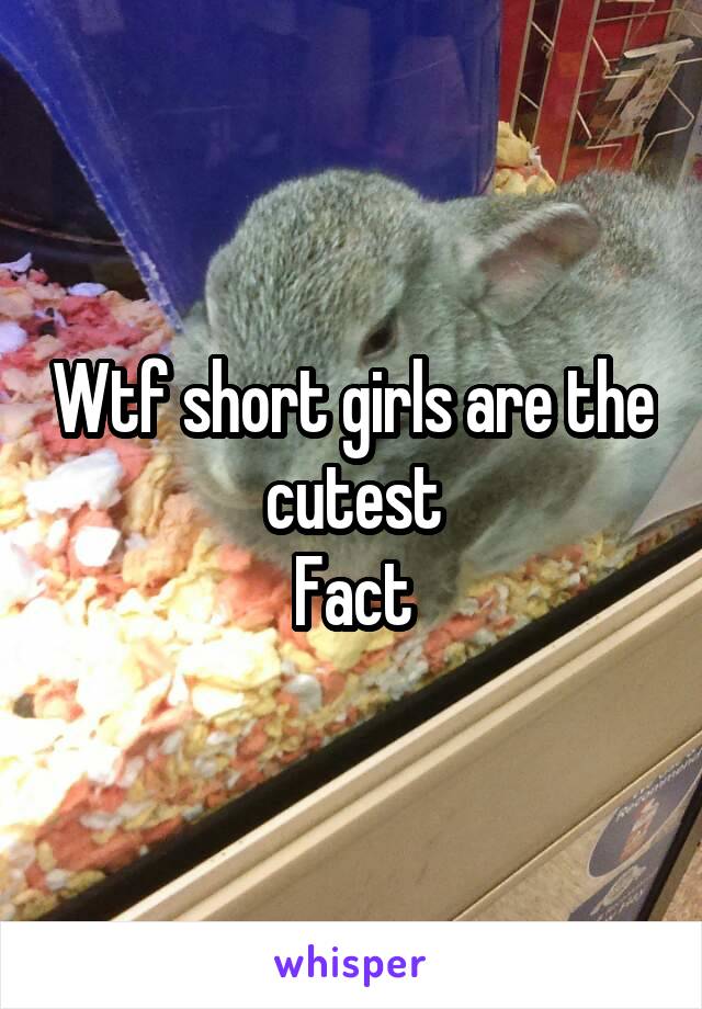 Wtf short girls are the cutest
Fact