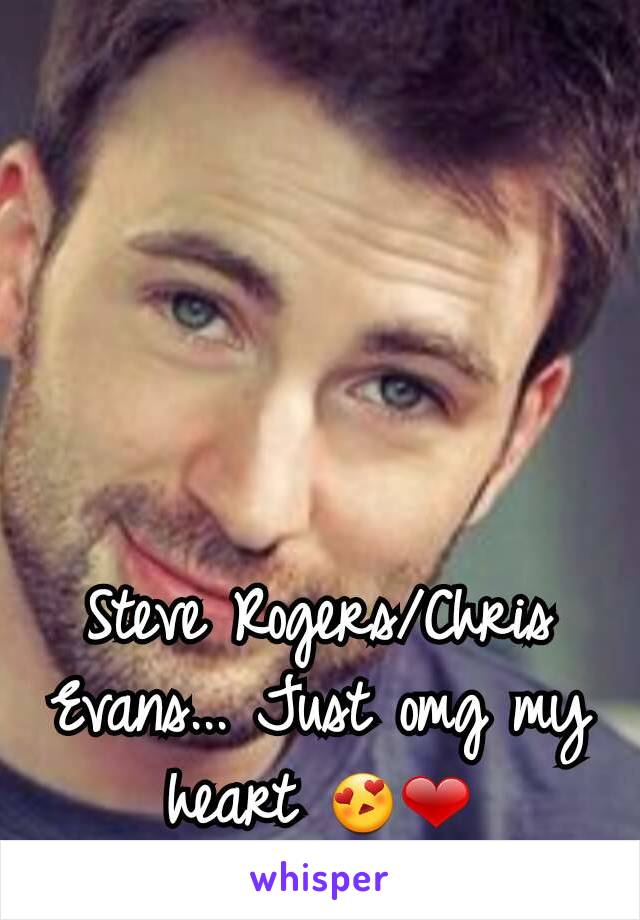 Steve Rogers/Chris Evans... Just omg my heart 😍❤