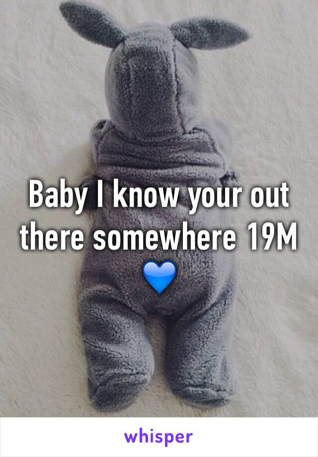 Baby I know your out there somewhere 19M 
💙