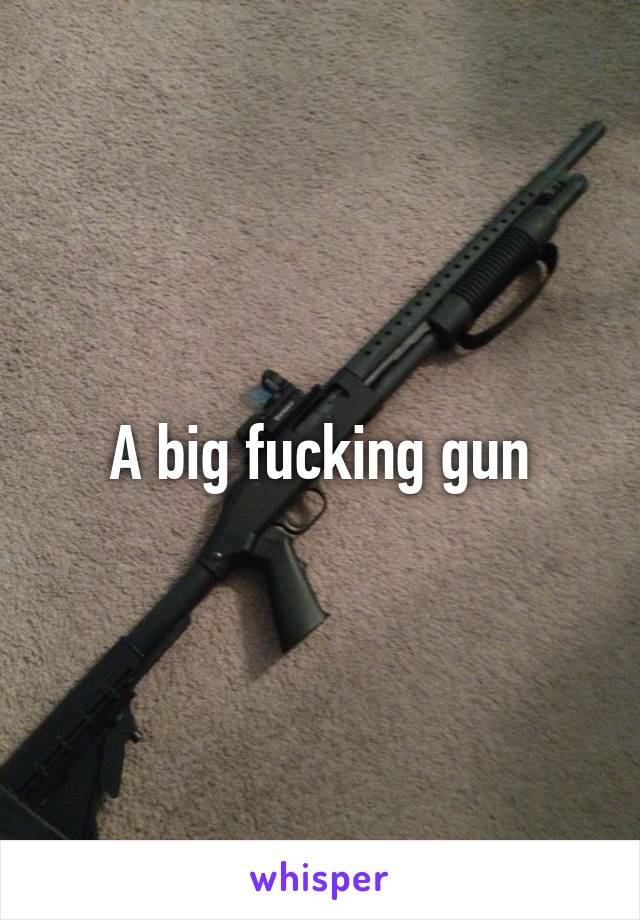 A big fucking gun