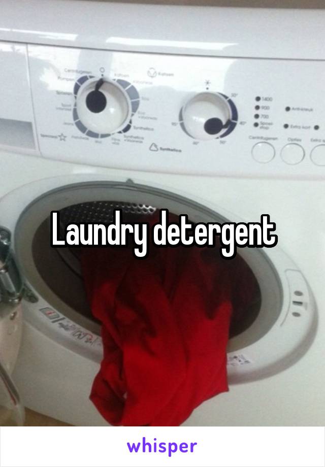 Laundry detergent