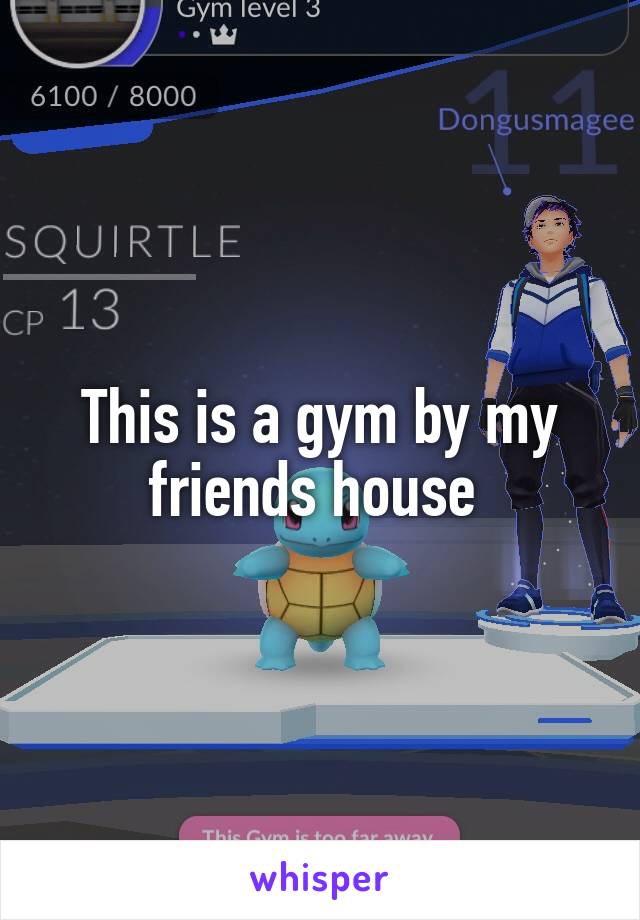 This is a gym by my friends house 