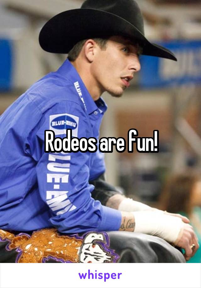 Rodeos are fun!