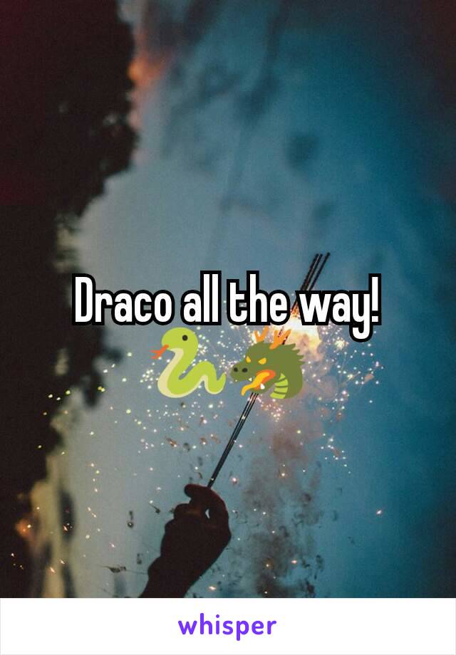 Draco all the way! 🐍🐲