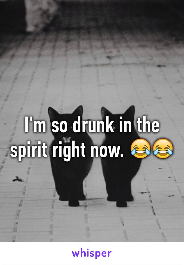 I'm so drunk in the spirit right now. 😂😂