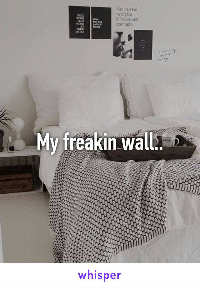 My freakin wall..