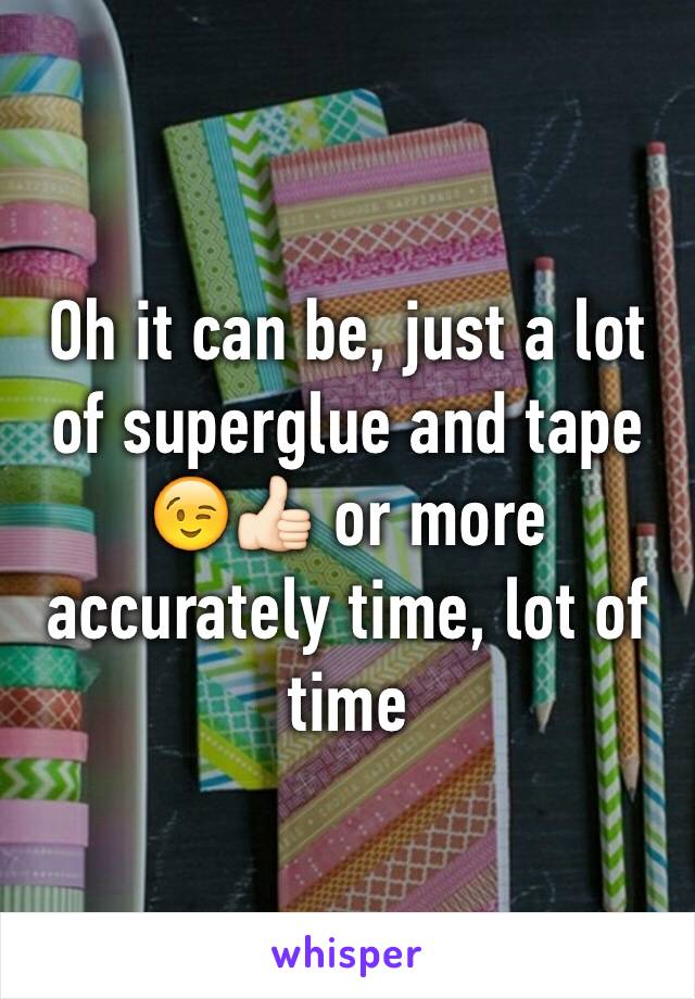 Oh it can be, just a lot of superglue and tape 😉👍🏻 or more accurately time, lot of time  