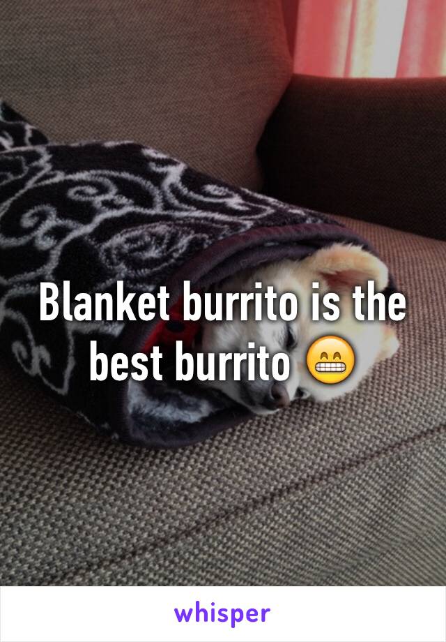 Blanket burrito is the best burrito 😁