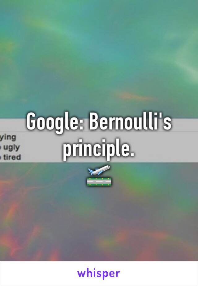 Google: Bernoulli's principle.
🛫