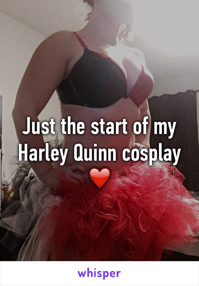 Just the start of my Harley Quinn cosplay ❤️