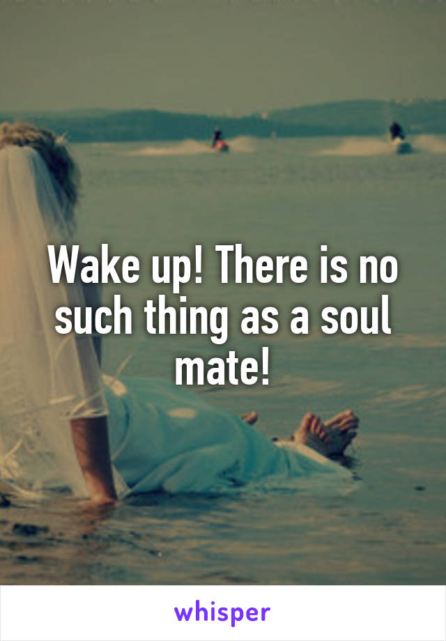 Wake up! There is no such thing as a soul mate!