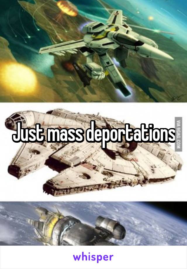 Just mass deportations