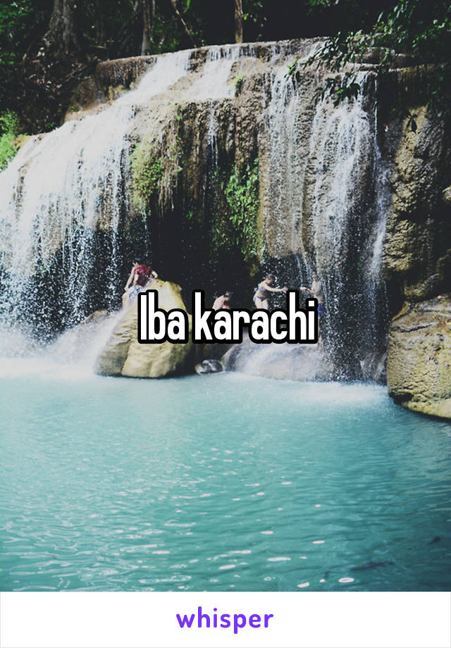 Iba karachi