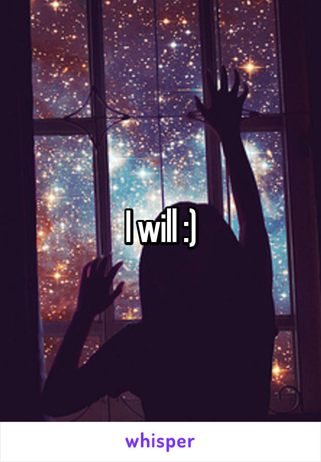 I will :)