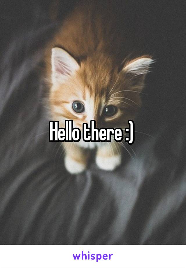 Hello there :) 