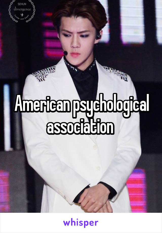 American psychological association 