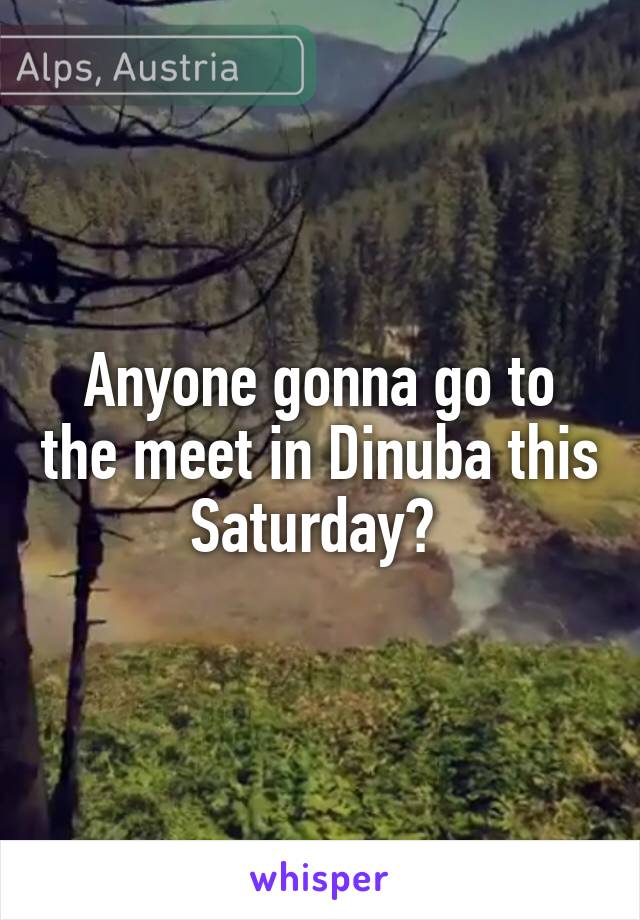Anyone gonna go to the meet in Dinuba this Saturday? 