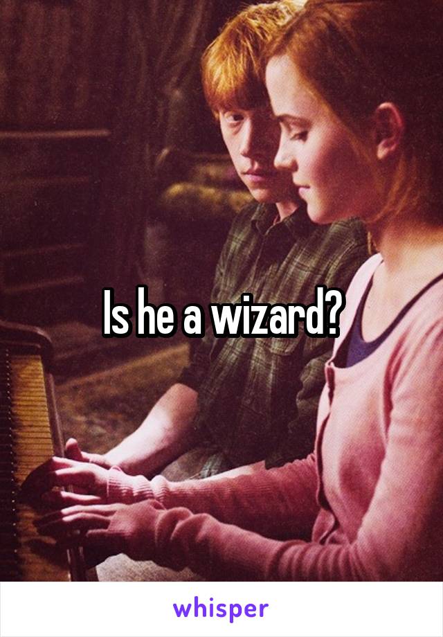 Is he a wizard?