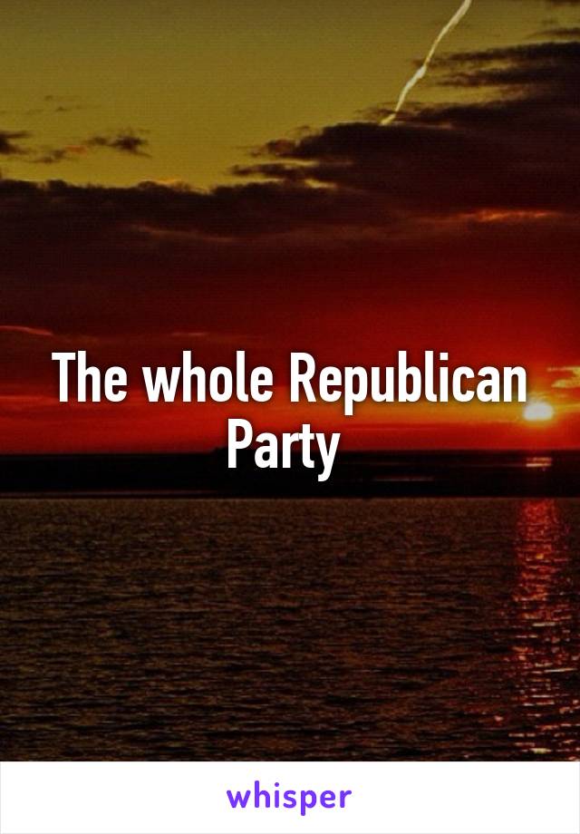 The whole Republican Party 