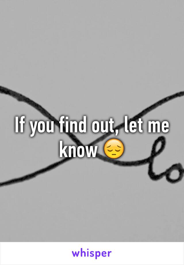 If you find out, let me know 😔