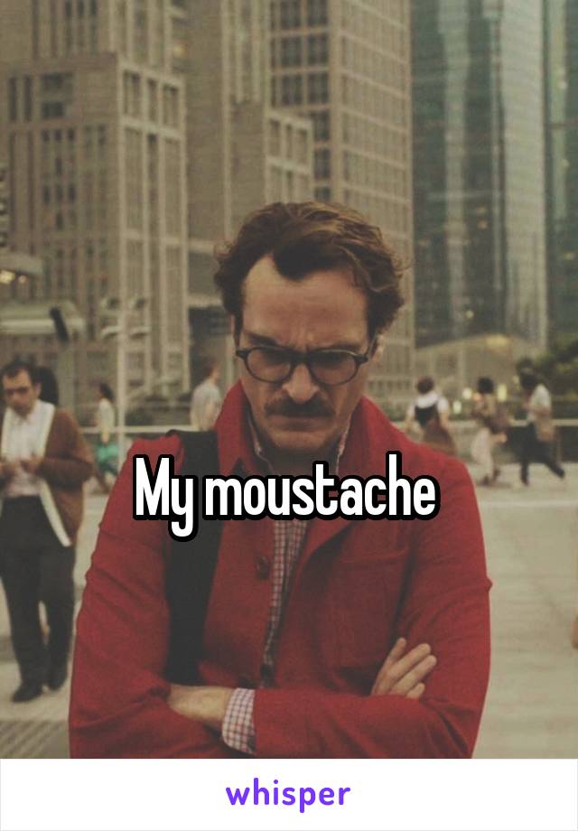 

My moustache 