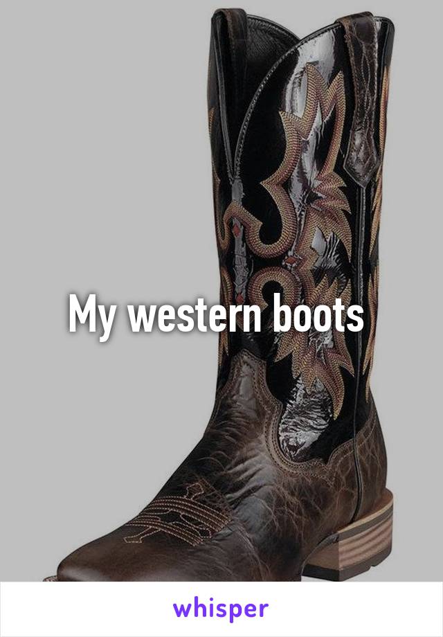 My western boots 