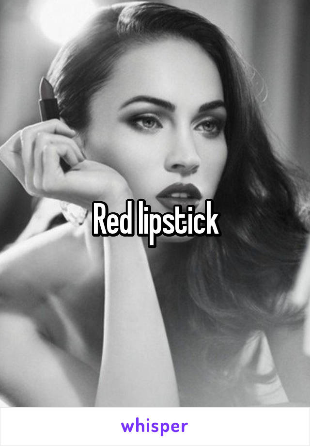 Red lipstick