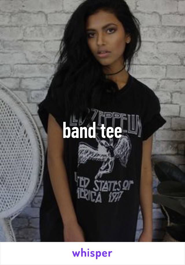 band tee