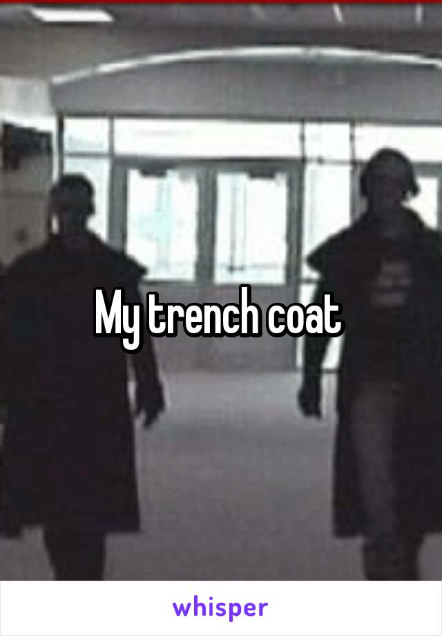 My trench coat 