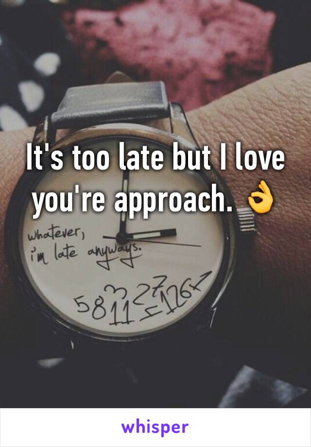 It's too late but I love you're approach. 👌