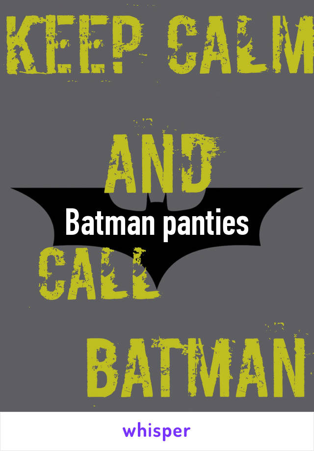 Batman panties