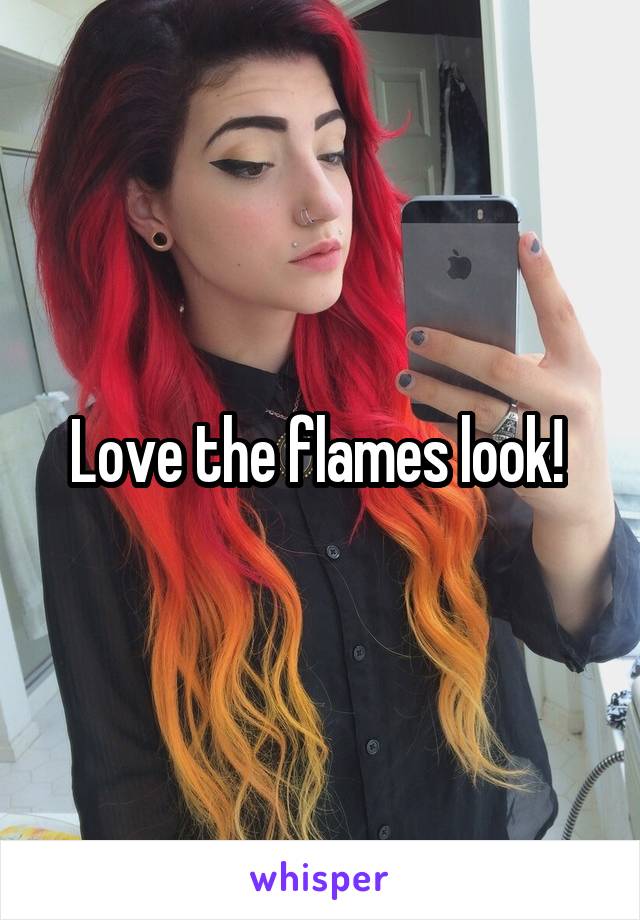 Love the flames look! 