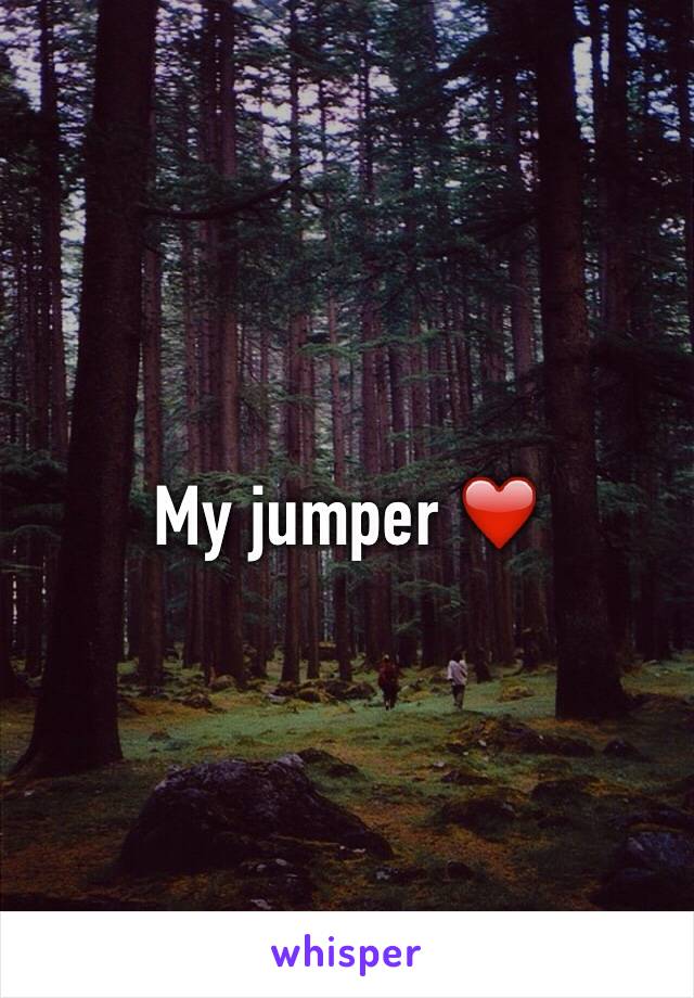 My jumper ❤️