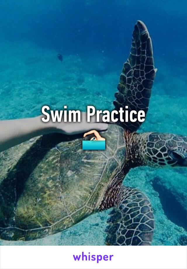 Swim Practice
🏊🏻
