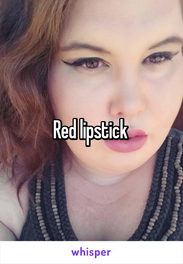 Red lipstick 
