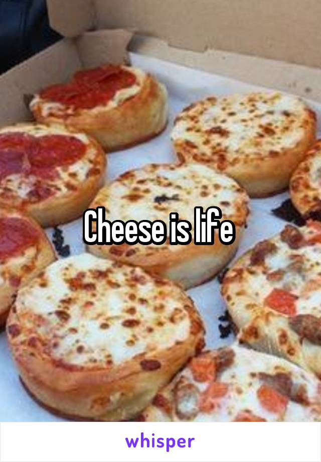 Cheese is life 