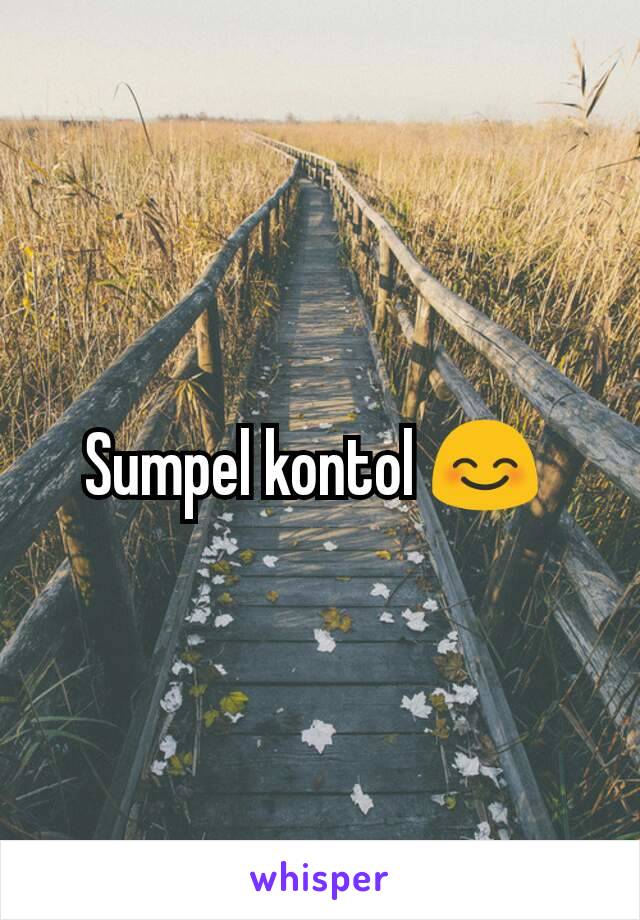 Sumpel kontol 😊 