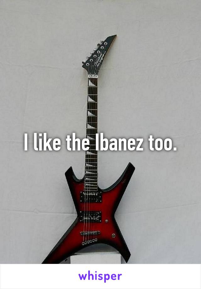 I like the Ibanez too.