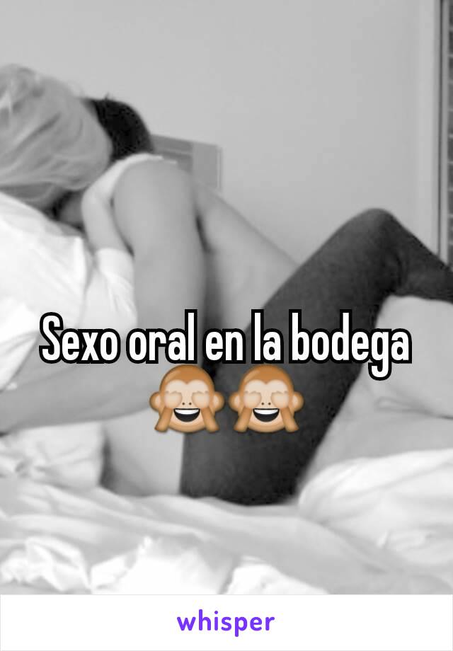 Sexo oral en la bodega 🙈🙈