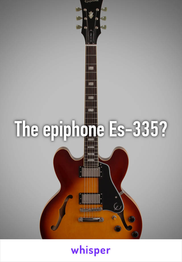 The epiphone Es-335?