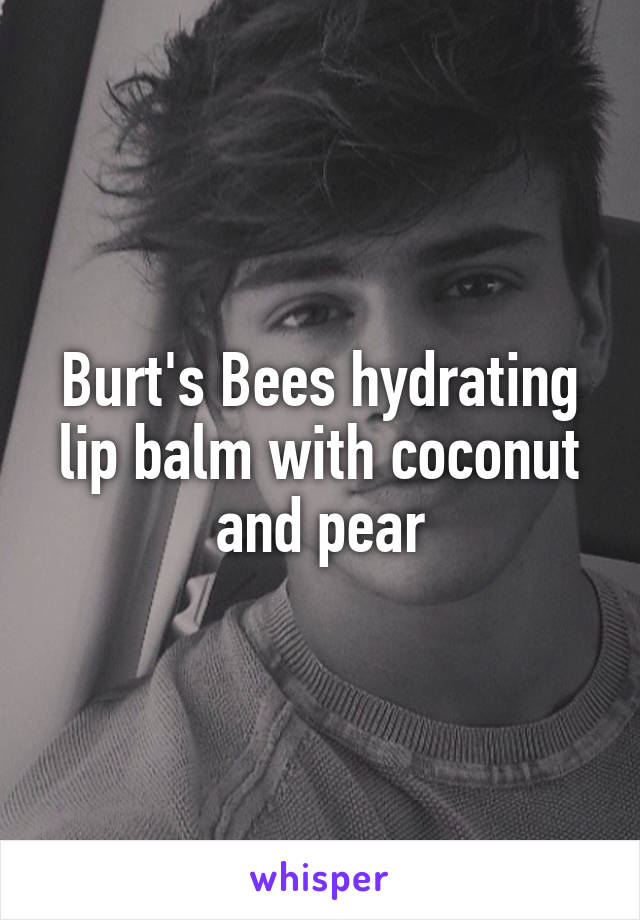 Burt's Bees hydrating lip balm with coconut and pear