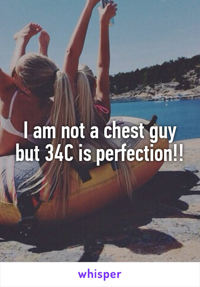 I am not a chest guy but 34C is perfection!!