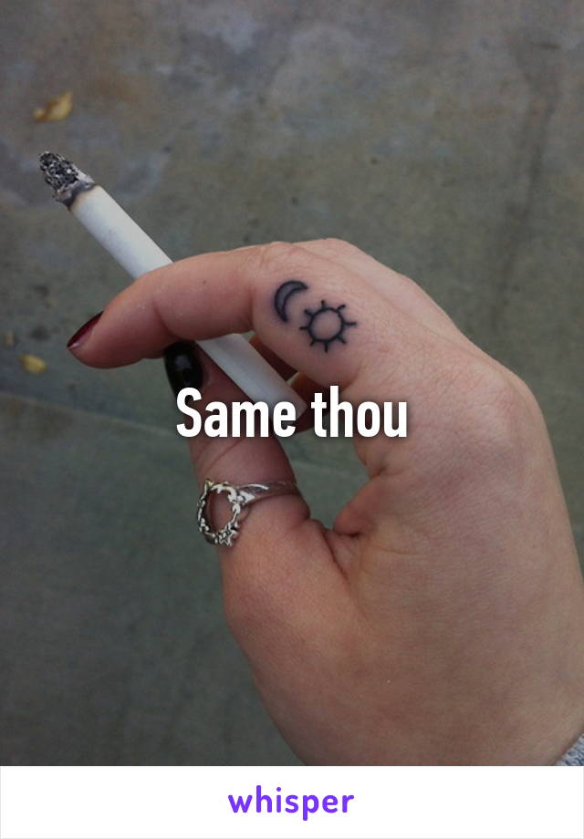 Same thou