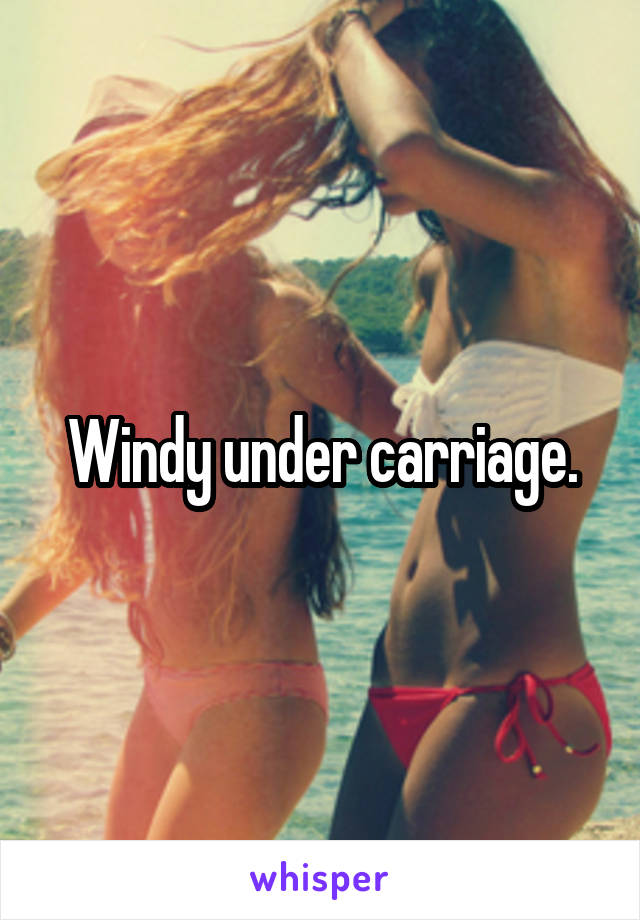 Windy under carriage.