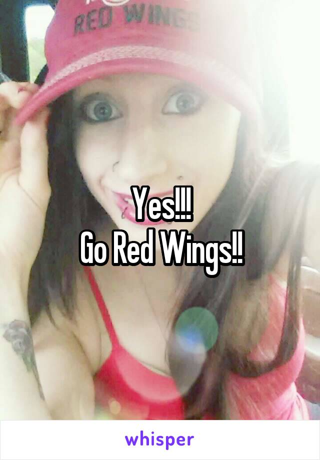 Yes!!!
Go Red Wings!!