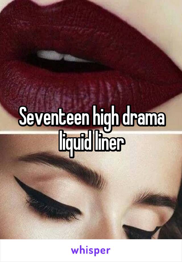 Seventeen high drama liquid liner