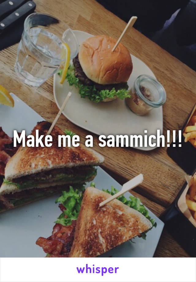 Make me a sammich!!!