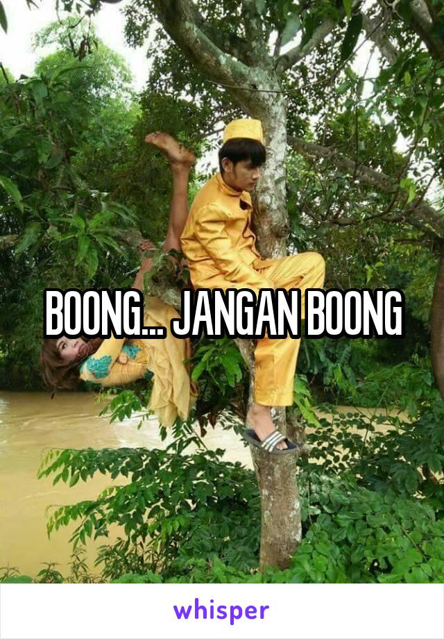 BOONG... JANGAN BOONG