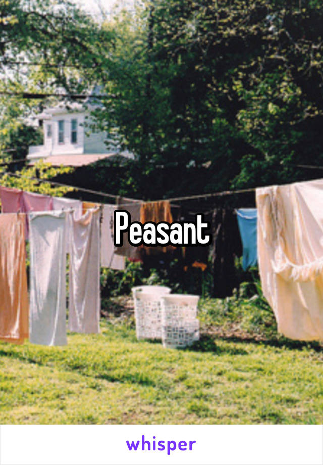 Peasant